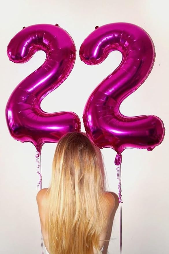 1 Balloon Number 40 Inch Hot Pink Balloons - Image 4