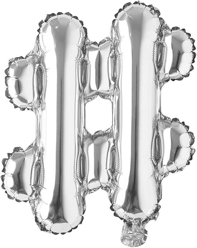16" inch multicolor Alphabet Letter symbol & @ # Balloons Aluminum Hanging Foil by RUIANSI