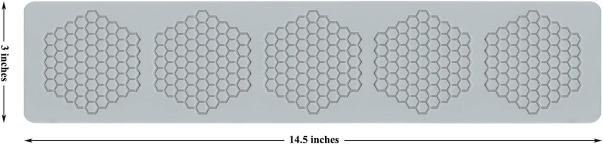 Honeycomb Bee Silicone Molds, Bee Lace Fondant Molds and Embossing Lace Fondant Mold for Cupcake Cake Decorating Sugar Chocolate Candy Baking Mold