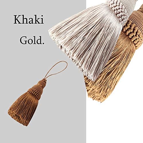 2Pcs Colorful Tassel Key Tassels DIY Accessories | 9.5 Inch Tassels - Image 4