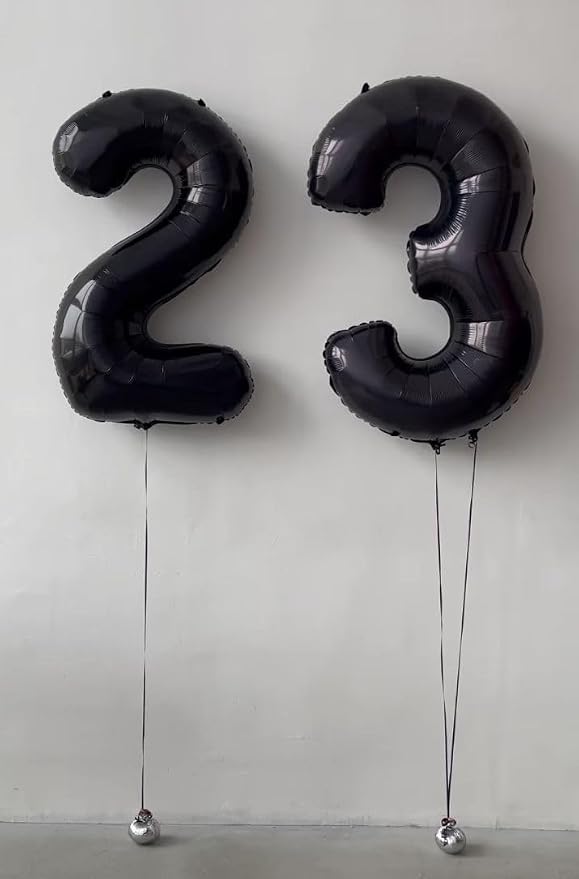 23 Balloon 40 inch Black Number Balloons - Image 2
