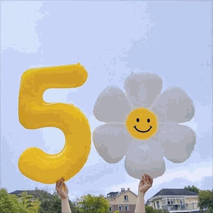 1 Balloon - Macaron Yellow Birthday Number Balloons, 40 Inch Decorations | - Image 3