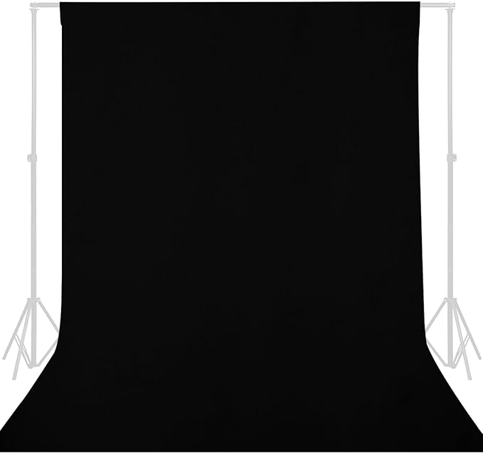 GFCC 7.5FTx10FT Black Backdrop Background by GFCC