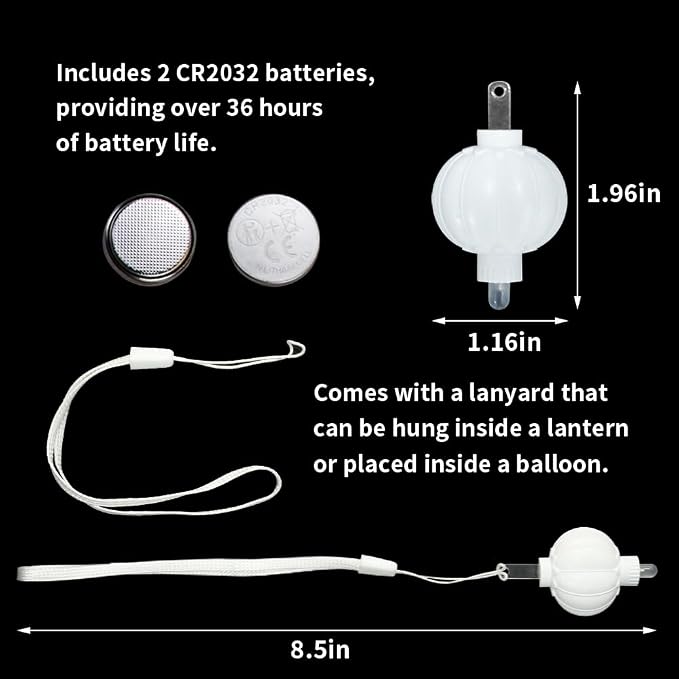 24 Pack Paper Lantern Lights, Mini LED Battery Operated Lights, Last 36 Hours - Image 4