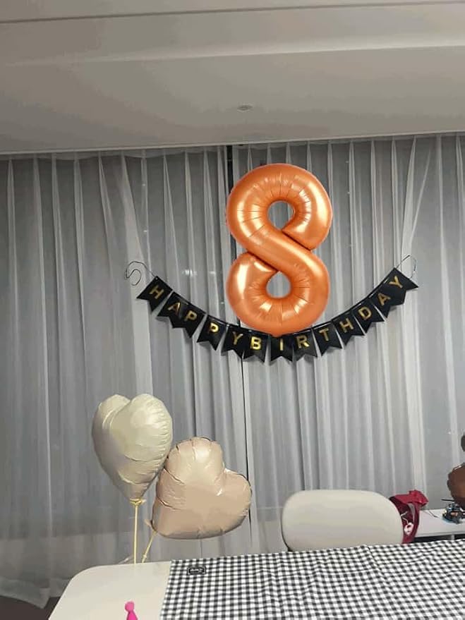 Orange 8 Balloon - Image 8