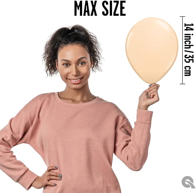 Qualatex 11" Blush Latex Balloons - Image 4