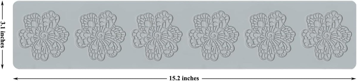Embossing Lace Fondant Mold, Multi Circle Flowers Lace Mat Wedding, Silicone Molds for Cake Decorating Tool, Cake Lace Molds