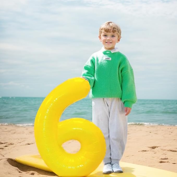 40 inch Yellow Number Balloon Giant Foil Helium Balloons Number 9 Balloon - Image 5