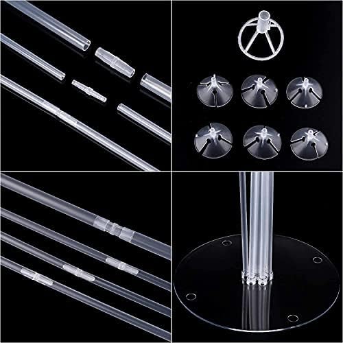 10 Sets Balloon Stand Kit, Reusable Clear Balloon Stands - Image 4