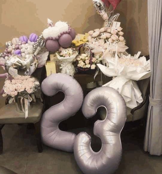 3 Balloon - Lilac Birthday Number Balloons, 40 Inch Decorations Men Women | - Image 8