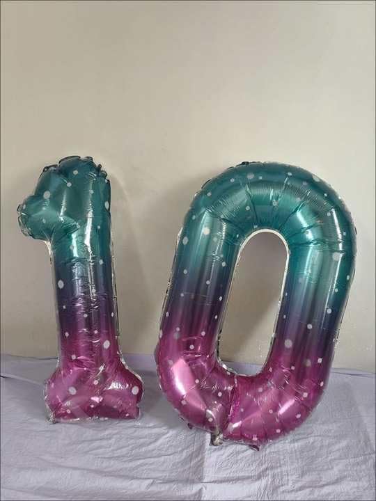 Starry Sky Number 6 Balloon 40 Inch, 6th Birthday Decorations Men Women | Foil - Image 7