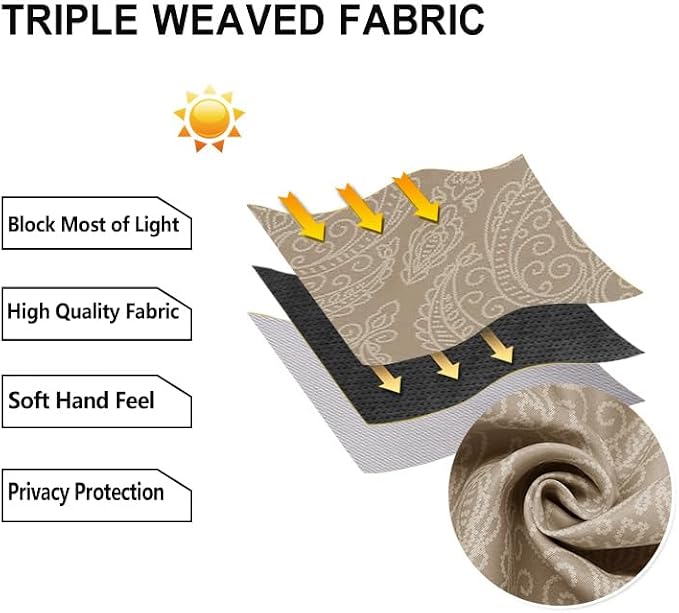 DWCN Ombre Blackout Curtains 84 Inch Length - Image 6