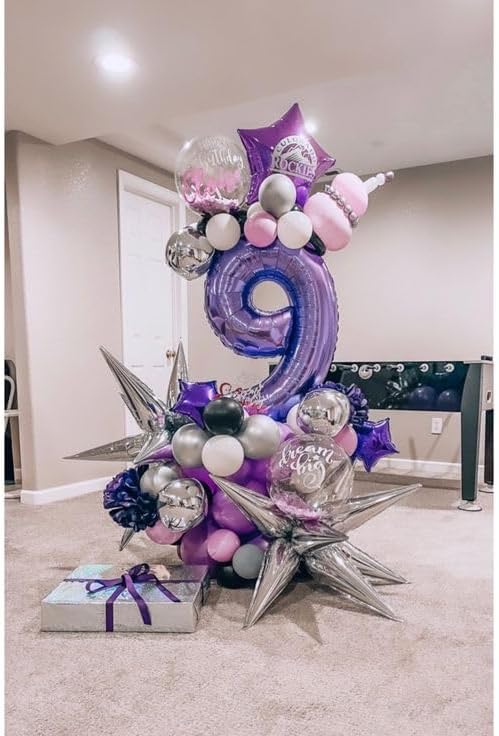 Purple Number 12 Balloon 40 Inch, 12th Birthday Decorations Men Women | Foil - Image 9