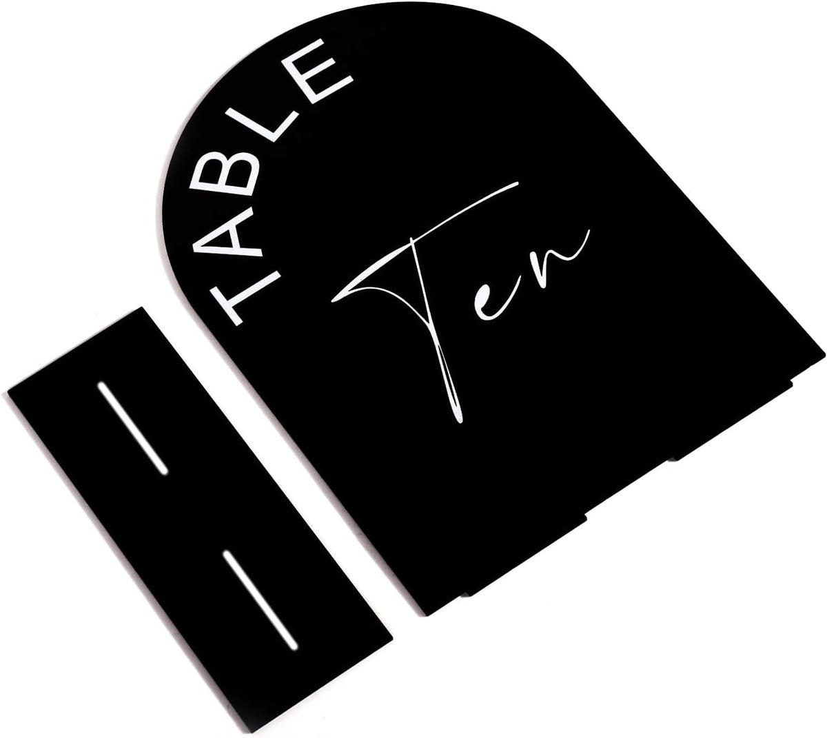 Black Arch Wedding Table Numbers 1-15 with Stands, 5x7 Inch Acrylic Arch Sign with Holder for Wedding Reception Table Centerpiece Decoration