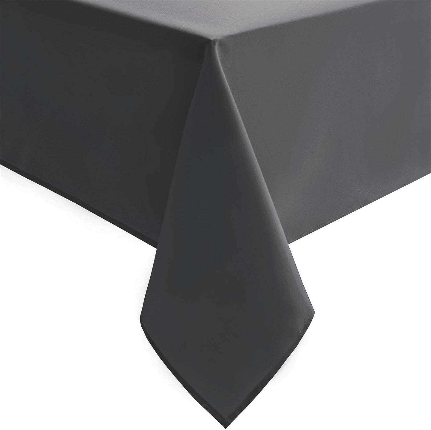Hiasan Grey Rectangle Tablecloth - Waterproof Washable Polyester Fabric Table Cloth for Party, Wedding, Banquet and Restaurant, 90 x 132 Inch