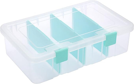 BTSKY Clear Plastic Dividing Storage Box by BTSKY