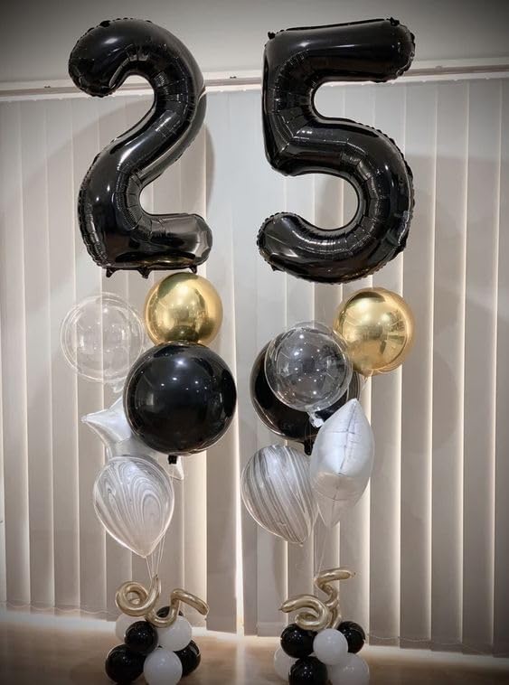 Black Number 10 Balloon 40 Inch - Image 3