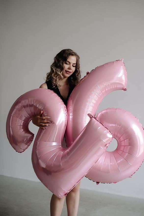 19 Balloon Number 40 Inch Pink Balloons - Image 4