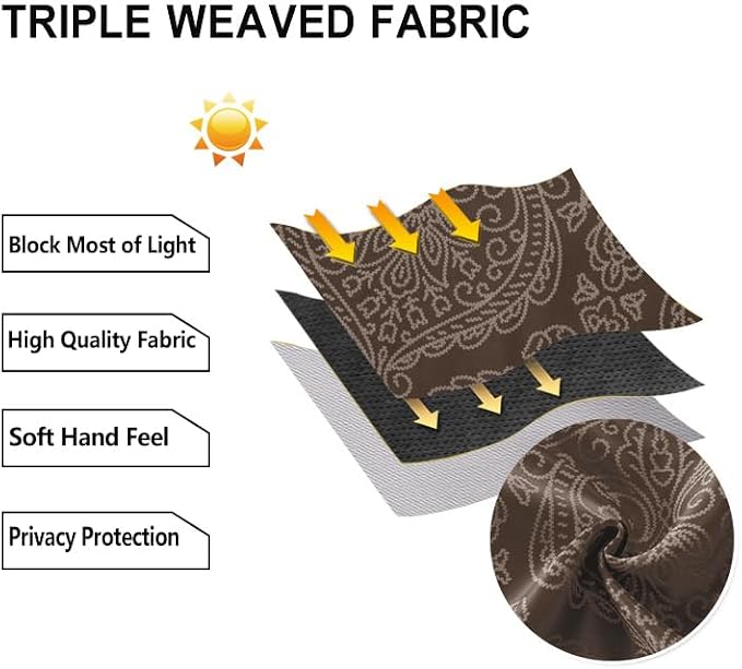 DWCN Brown Curtains 84 inch Long - Image 6