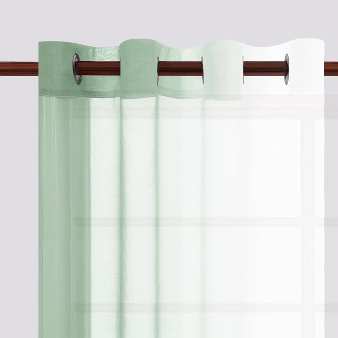 DWCN Ombre Short Sheer Curtains - Image 2