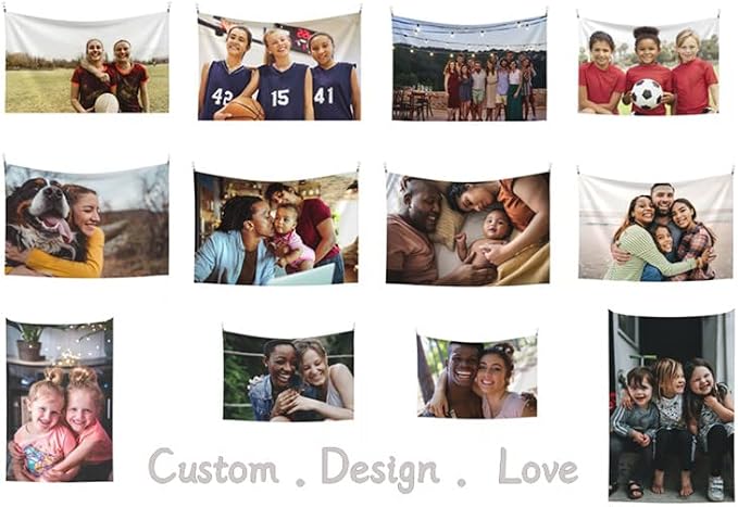 JINJUREN Custom Tapestry Upload Images Personalized Custom Tapestry Customized - Image 6