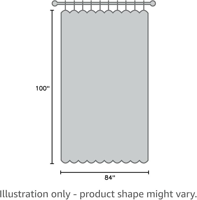FMFUNCTEX Linen Green White Semi Sheer Patio Curtains 84 Inch Long 1 Panel | - Image 10