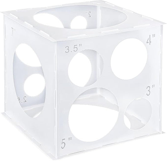 Auihiay 12 Holes Balloon Sizer Cube Box, Collapsible Plastic Balloon Sizer | by Auihiay