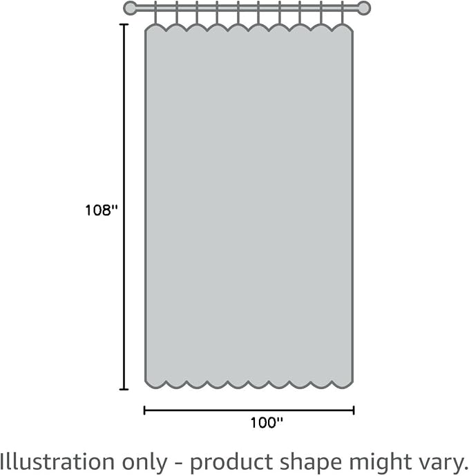 Grey Blackout Curtain for Dining Room 100W x 108L Inch Long Silver Palm Tree - Image 10