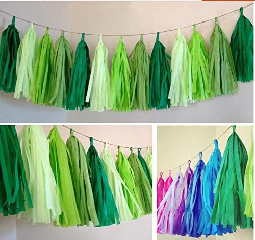Tissue Paper Tassel DIY Hanging Paper Decorations Party Garland - Image 3