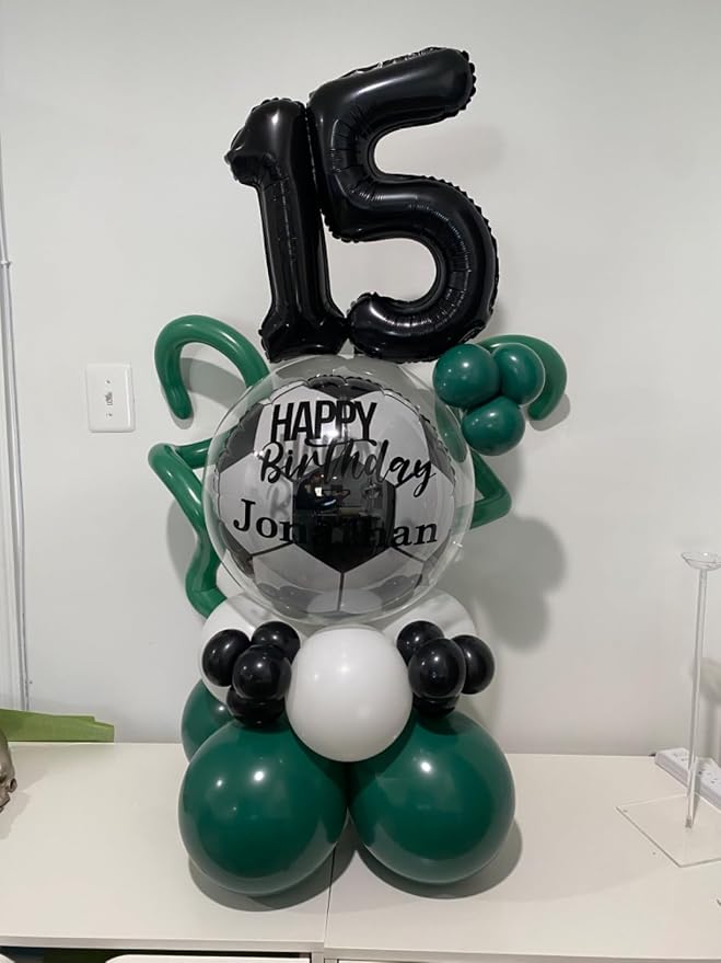 Number 5 Balloons Birthday Decorations, 40In Black Balloons - Image 3