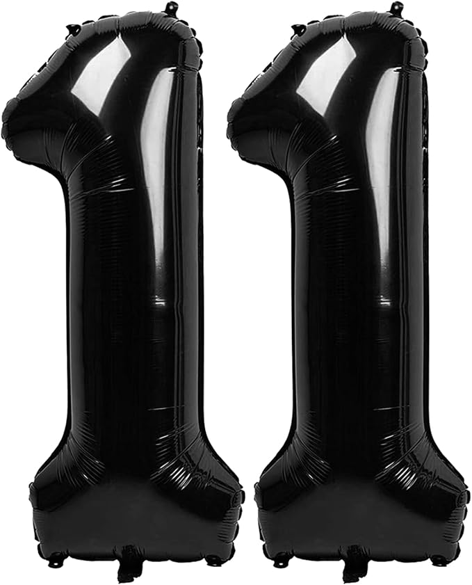 Black Number 11 Balloon 40 Inch by IWERP