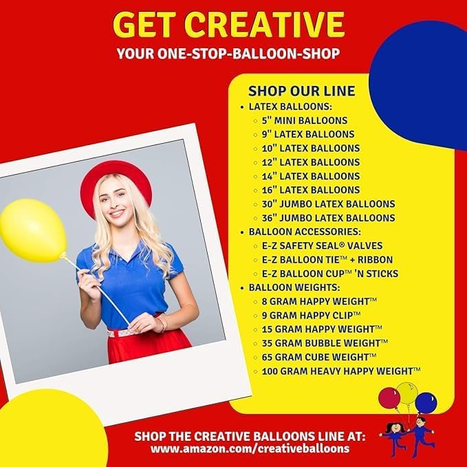 Creative Balloons™ Bubble Weight – 35 g Black Balloon Weights - Image 5