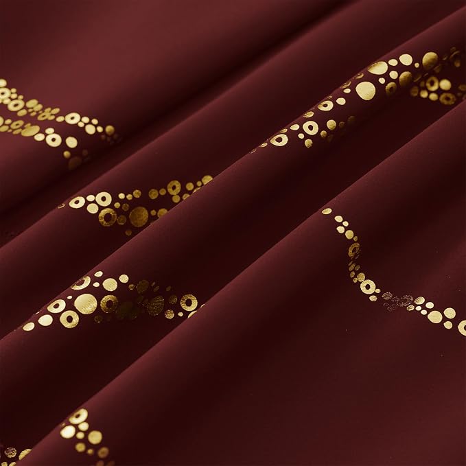 Yakamok Burgundy Blackout Curtains - Image 7