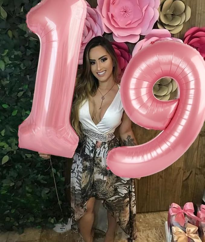 Number Balloons 29 Balloon 40 inch Pearl Pink - Image 3