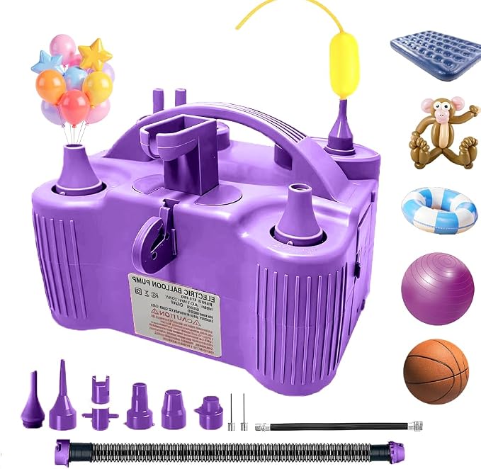 4-in-1 Electric Balloon Pump for All Balloons, Inflatables, and Sports Balls by Unknown