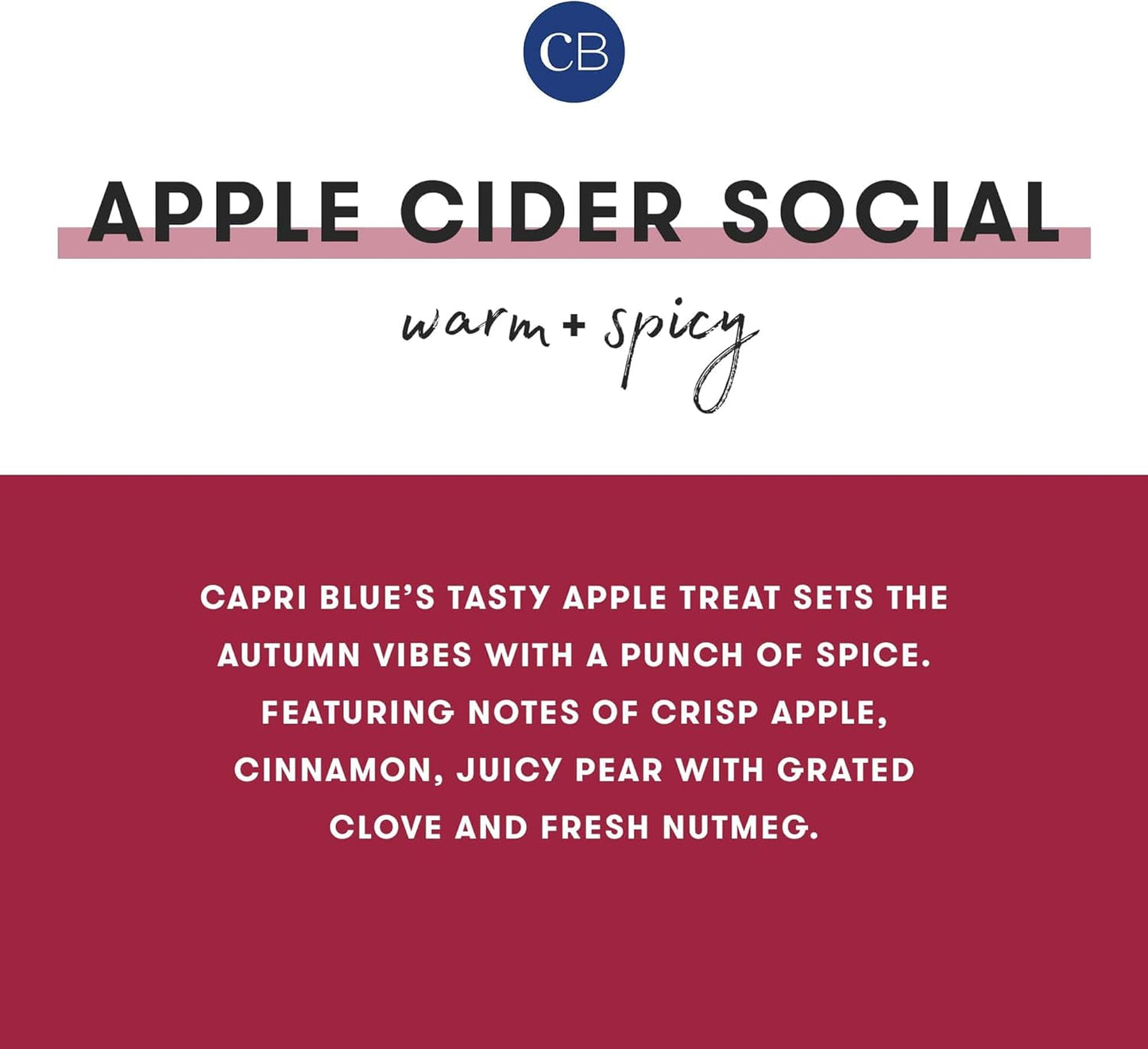 Capri Blue Glimmer Jar Candles - Luxury Holiday Scented Candles for Home - Long Lasting Soy Wax Blend - Scented Holiday & Home Decor - Apple Cider Social Inverted Jar (10 oz)