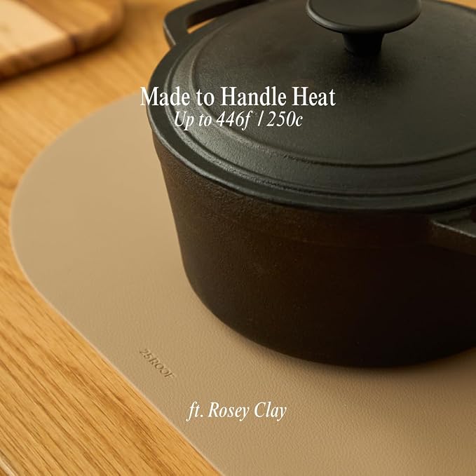 Grey Oval Silicone Placemats Set of 4 – Heat Resistant, Waterproof - Image 2