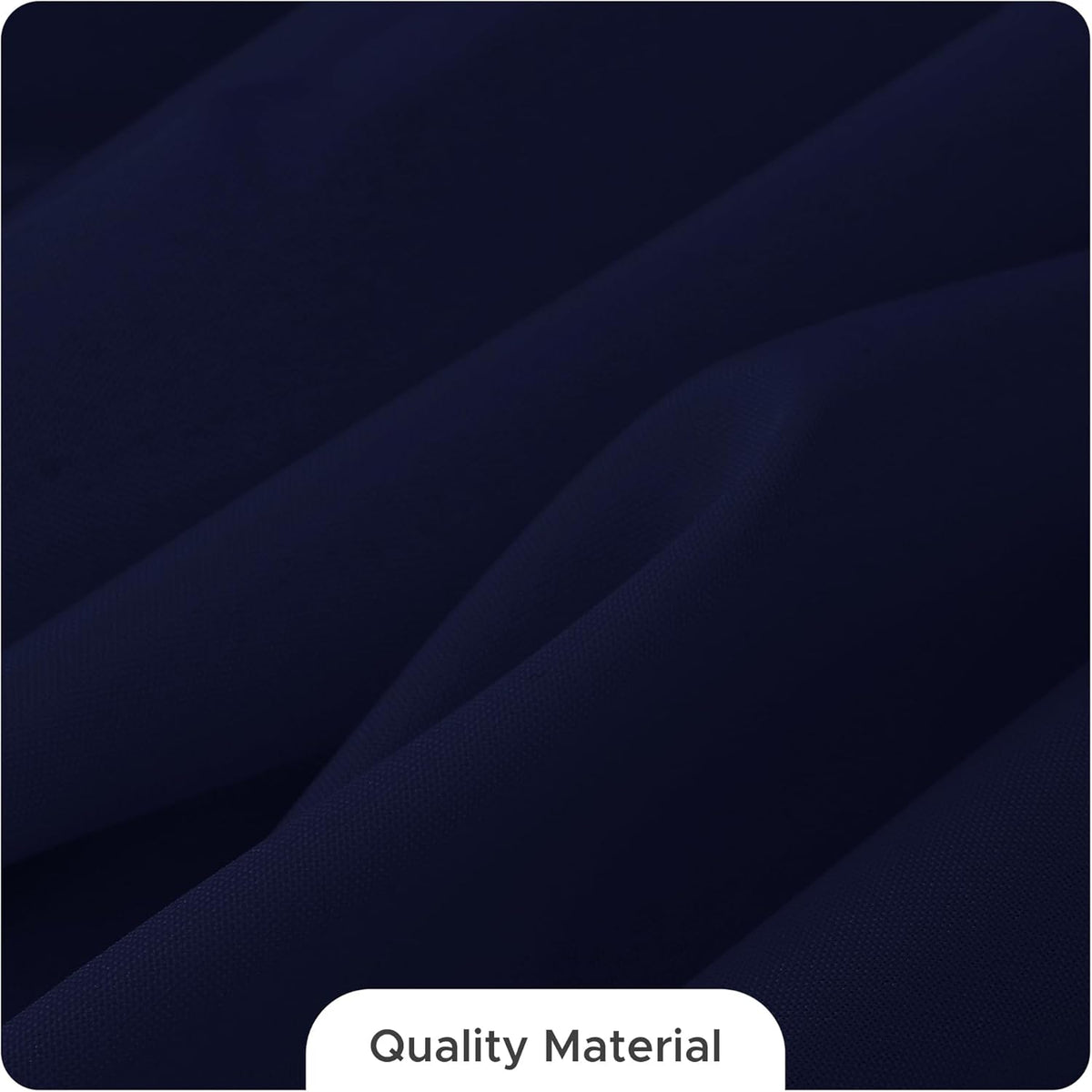 Fitable 8 Pack Rectangle Tablecloths: Stain Resistant Wrinkle Free Fabric Table Clothes, Washable Reusable Polyester Table Covers for Wedding Party Birthday Banquet Reception(Navy, 60x102 Inch)