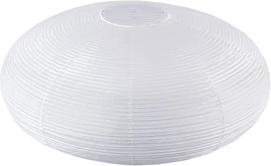 White Oval Paper Lanterns, 1 Pack | Chinese/Japanese Paper Pendant Lampshade by Qiokhgi