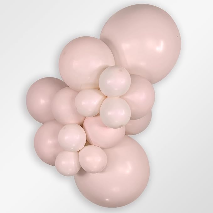 Sempertex Round Pastel Matte Pink Balloons, 18 Inch, Graduation, Baby Shower - Image 2