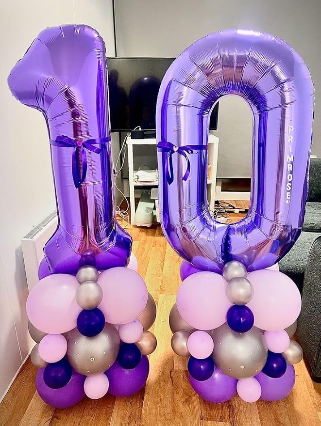 23 Balloon Number 40 Inch Purple Balloons - Image 2