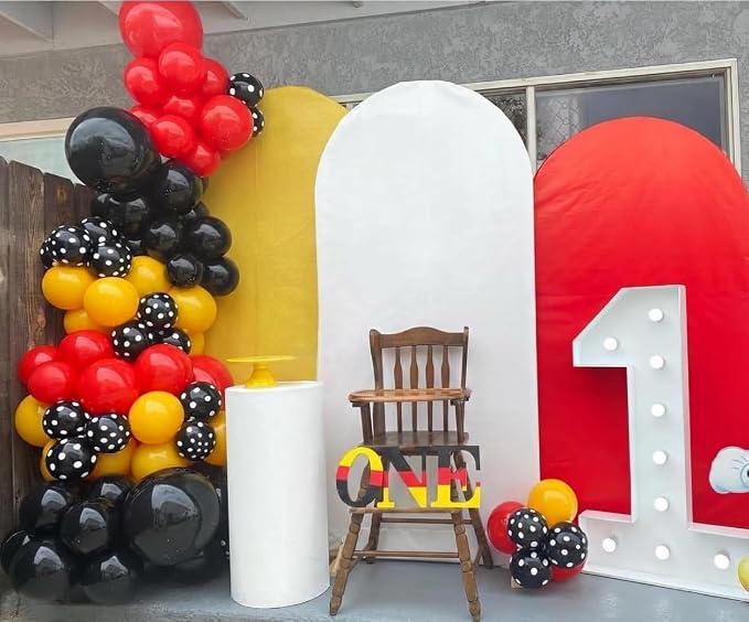 175Pcs Red Yellow Black Balloon Garland Arch Kit - Image 6