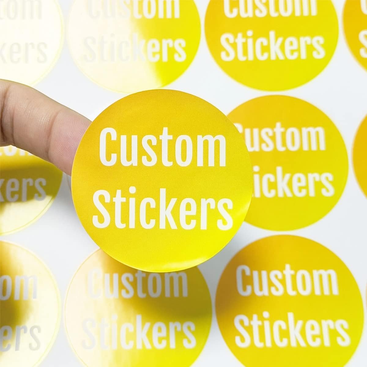100-500 Custom Stickers Personalized Labels, Customized Stickers with Any Image Logo and Text. Custom Stickers for Business Logo Labels,etc. (Rectangle,1.5X1 Inch)
