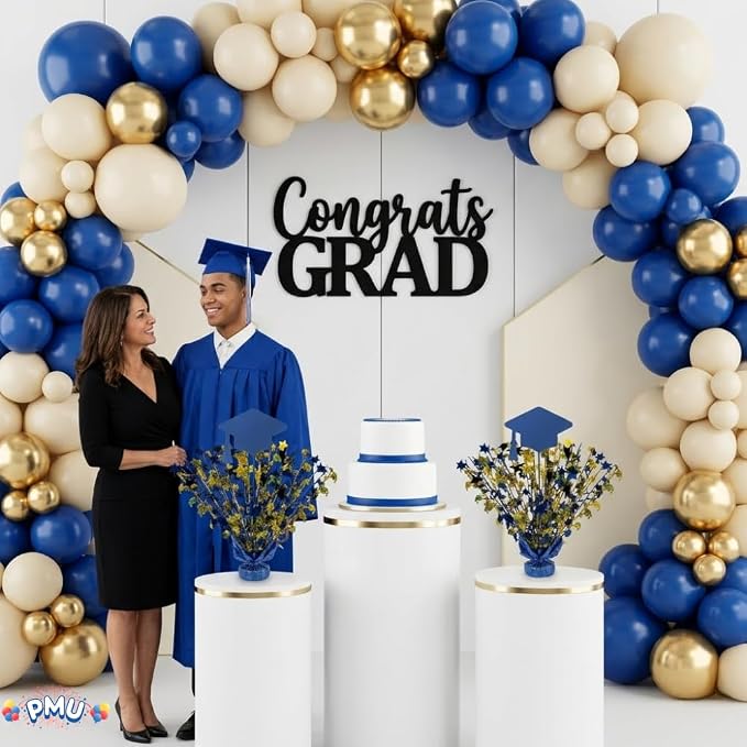 PMU 3 Graduation Centerpieces for Table 2026, Grad Balloon Weight Centerpiece - Image 3