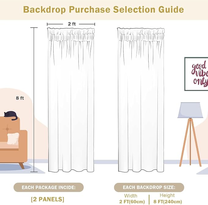 2×8FT-2PCS Light Pink Sequin Backdrop Curtains Panels, Photography Backdrop - Image 6
