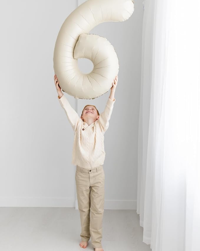 Cream Number 60 Balloon 40 Inch - Image 7