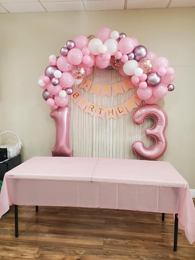Number 23 Balloon 40Inch for 23th 32 Women Birthday Decorations, Pearl Pink | - Image 4