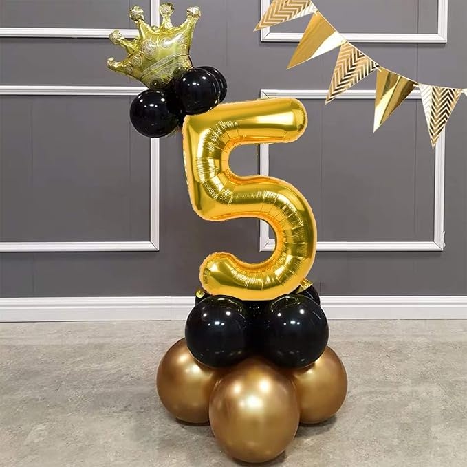 TONIFUL 40 Inch Gold Foil Number 25 Balloon, 25th Birthday Decorations | Large - Image 4