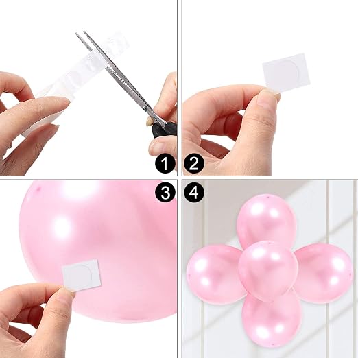 UPINS 3000 Pcs Point Dots Balloon Glue Removable Adhesive Point Tape | 30 Rolls - Image 4