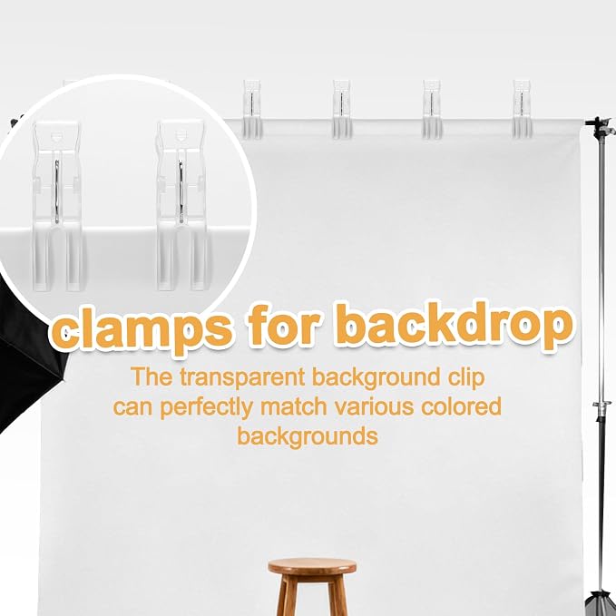 Balloon Arch Clips, 20 Pack 3.5 Inch Transparent Plastic Clips - Image 5